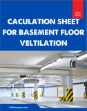 Caculation sheet for basement floor veltilation