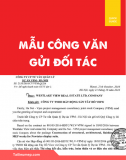 Công văn gửi đối tác