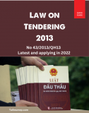 Law on Tendering 2013 No 43/2013/QH13  Latest and applying in 2022