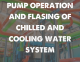 Pump operation and flusing of chilled and cooling water system