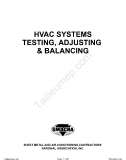 SMACNA HVAC Systems Testing and Balancing