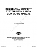 SMACNA - Residential Comfort System Installation Standards Manual - Seventh Edition