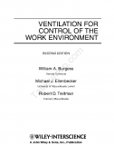 Ventilation for Control of the Work Environment 2nd Ed