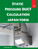 Static Pressure Duct Calculation Japan form