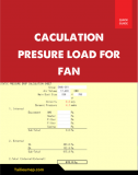 Caculation Presure Load for Fan AHU