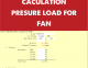 Caculation Presure Load for Fan AHU