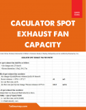 Caculator spot exhaust fan capacity