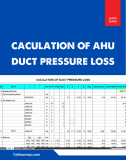 Caculation of duct pressure loss