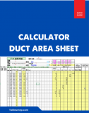 Calculator Duct areasheet