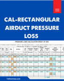 Cal-Rectangular airduct pressure loss - local factor