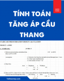 Tính toán tăng áp cầu thang