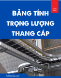 Bảng tính trọng lượng thang cáp