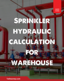 Sprinkler hydraulic calculation for warehouse