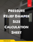 Pressure Relief Damper Size Calculation Sheet