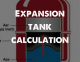 Expansion tank calculation