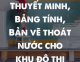 Thuyết minh, Bảng tính, Bản vẽ thoát nước cho khu đô thị