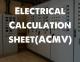 Electrical Calculation sheet(ACMV)