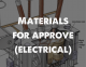 Materials for approve (Electrical)