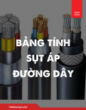 Bảng tính sụt áp đường dây