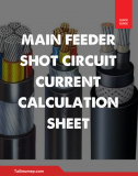 SHORT CIRCUIT CURRENT CALCULATION SHEET