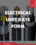 ELECTRICAL UNIT RATE FORM