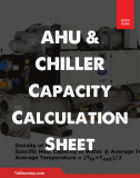 AHU & CHILLER Capacity Calculation Sheet